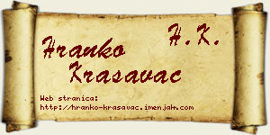 Hranko Krasavac vizit kartica
